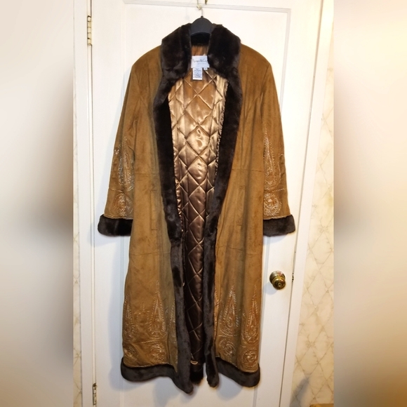 Pamela McCoy Collections brand, size 1X, Cognac Brown, 90s, excellent shape.